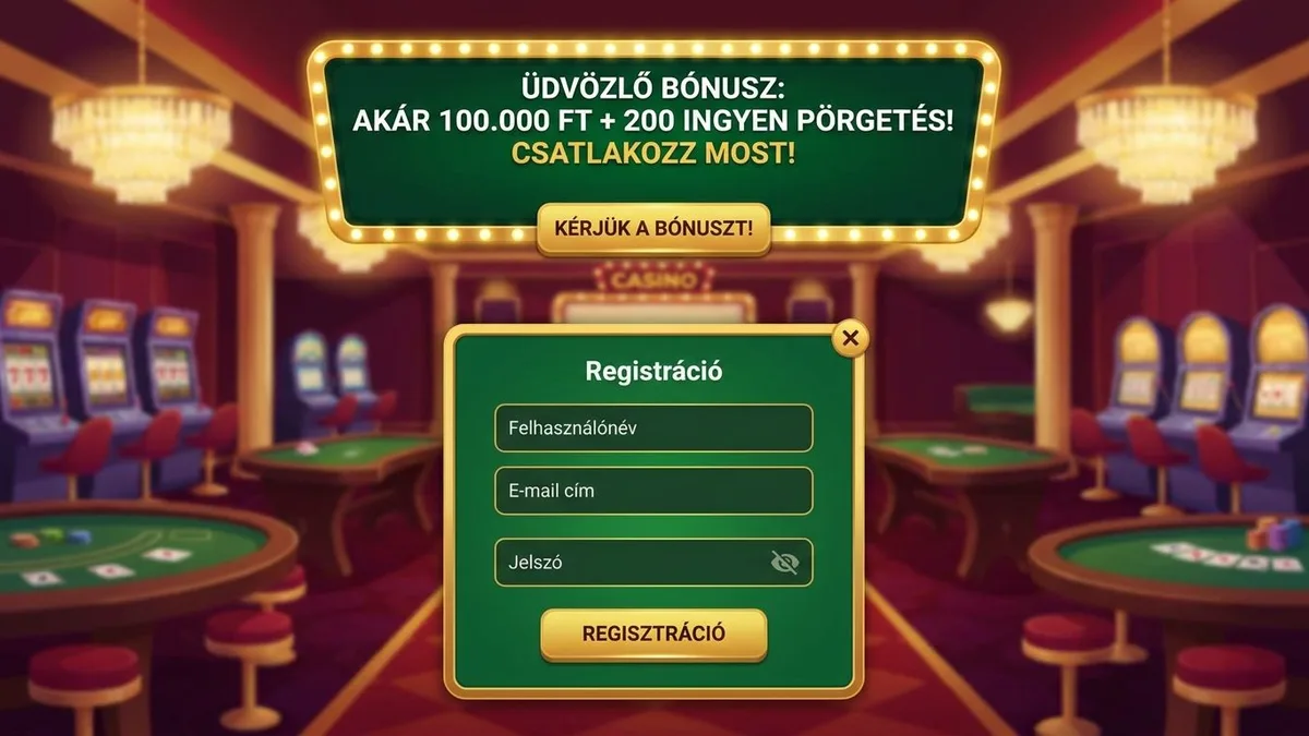 Regisztráció bónusszal